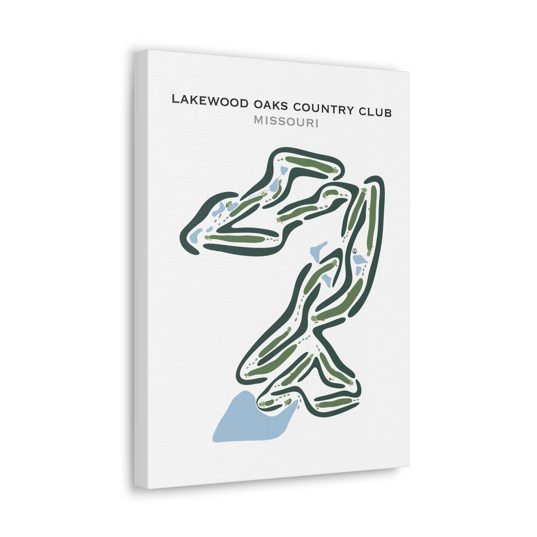 Lakewood Oaks Country Club, Missouri - Printed Golf Courses - Golf Course Prints