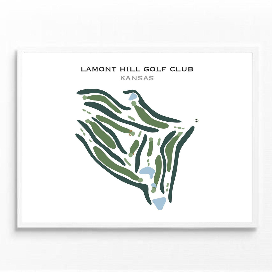 Lamont Hill Golf Club, Kansas - Printed Golf Courses - Golf Course Prints