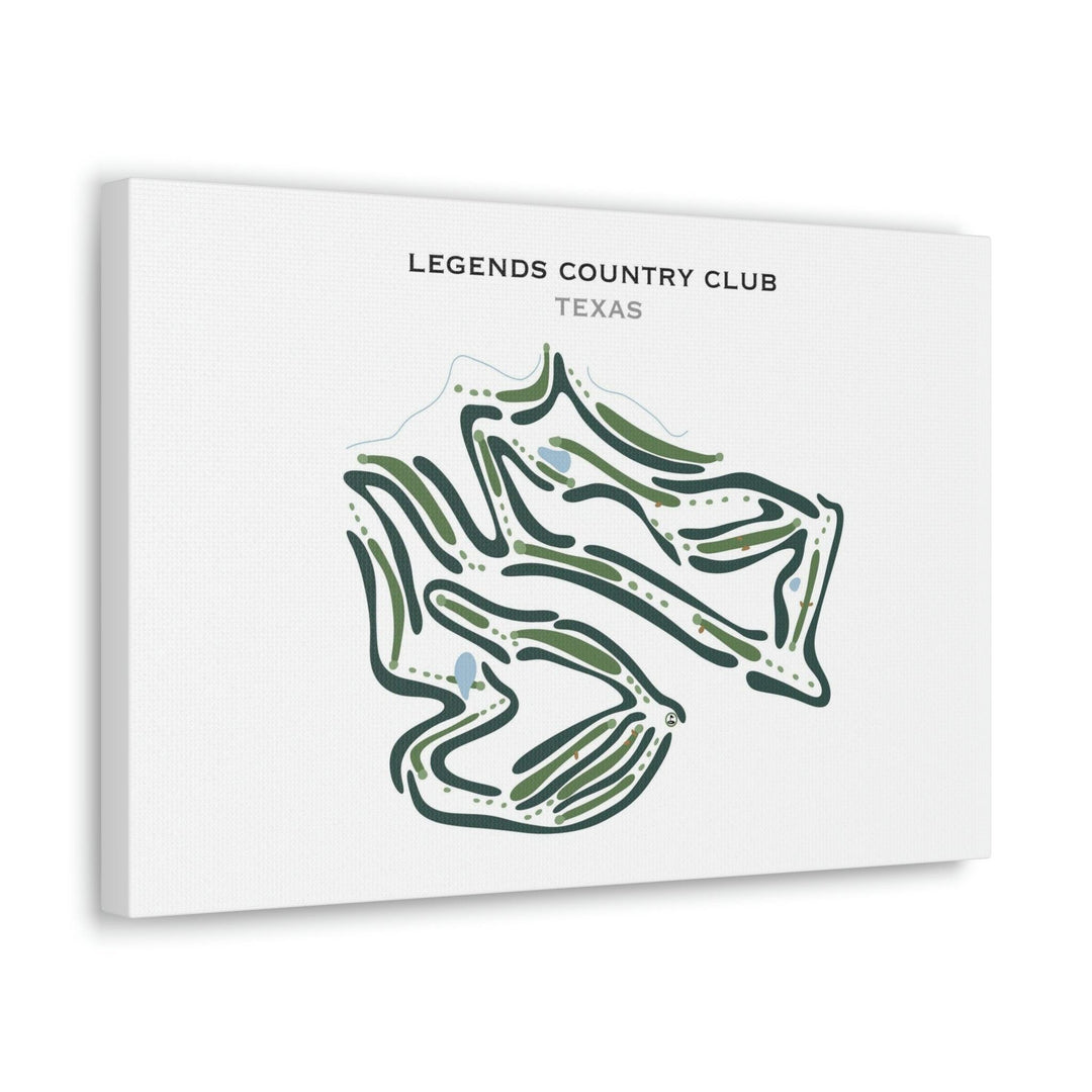 Legends Country Club, Texas - Printed Golf Courses - Golf Course Prints