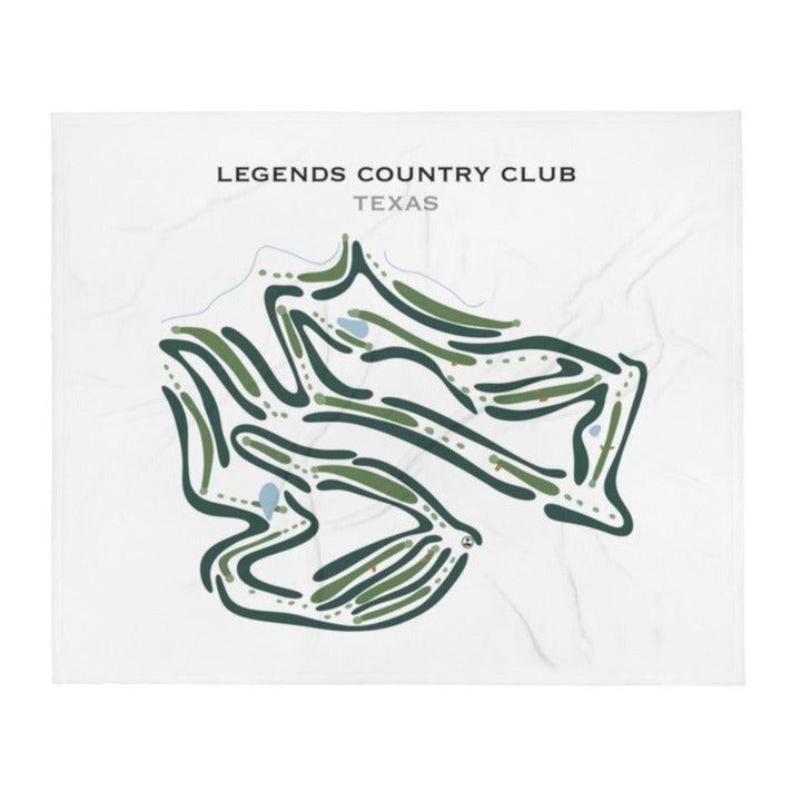 Legends Country Club, Texas - Printed Golf Courses - Golf Course Prints
