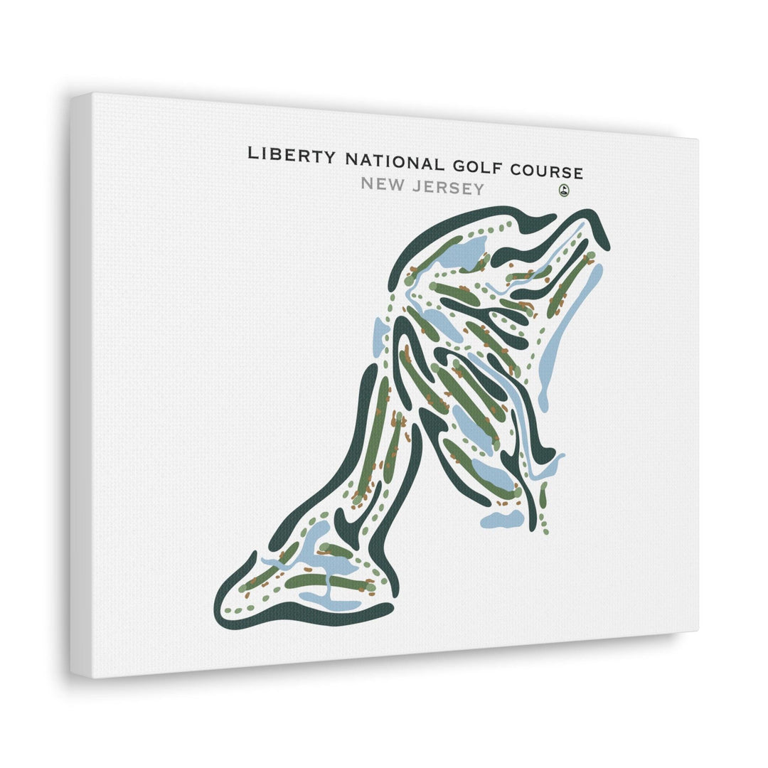 Liberty National Golf Course, New Jersey - Printed Golf Courses - Golf Course Prints