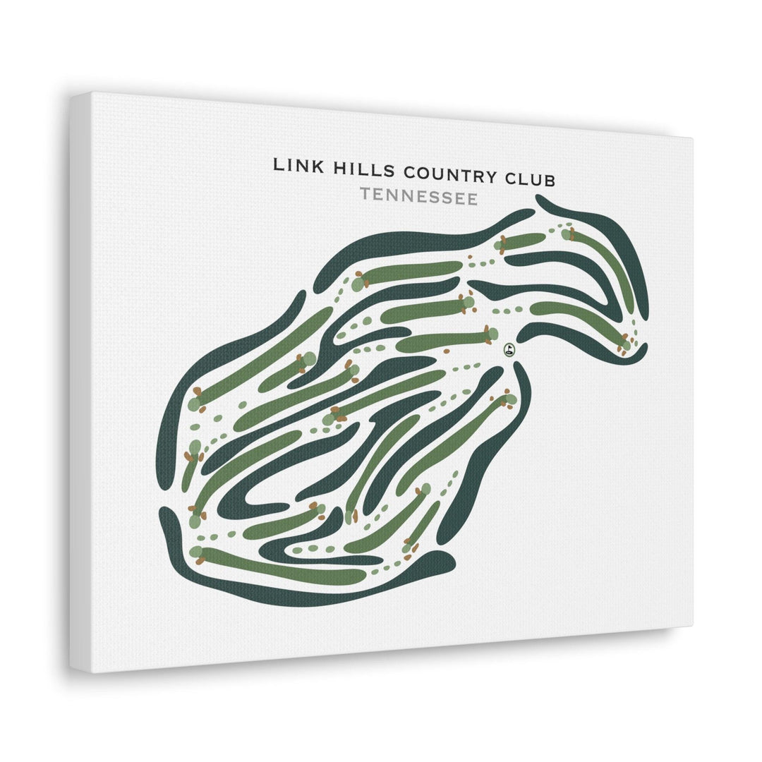 Link Hills Country Club, Tennessee - Printed Golf Courses - Golf Course Prints