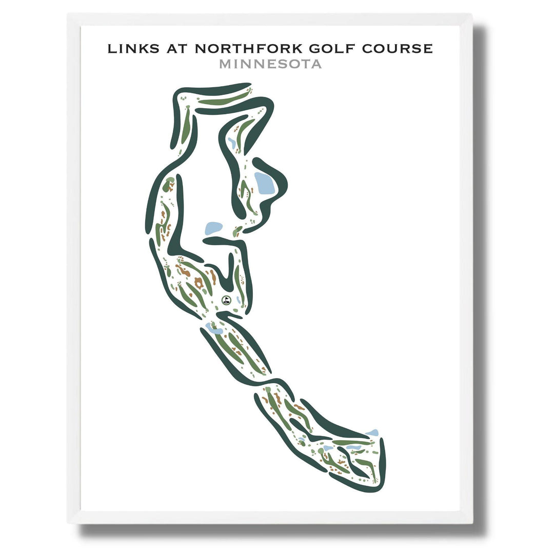 Links at Northfork Golf Course, Minnesota - Printed Golf Courses - Golf Course Prints