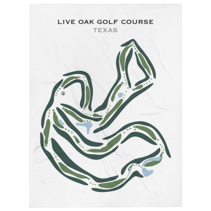 Live Oak Course at Lakeway Country Club, Texas - Printed Golf Courses - Golf Course Prints