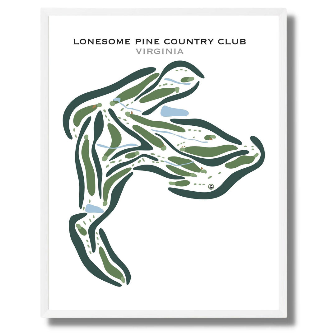 Lonesome Pine Country Club, Virginia - Printed Golf Courses - Golf Course Prints