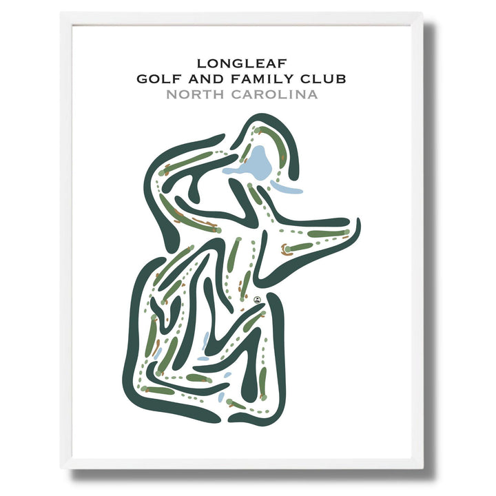 Longleaf Golf & Family Club, North Carolina - Printed Golf Courses - Golf Course Prints