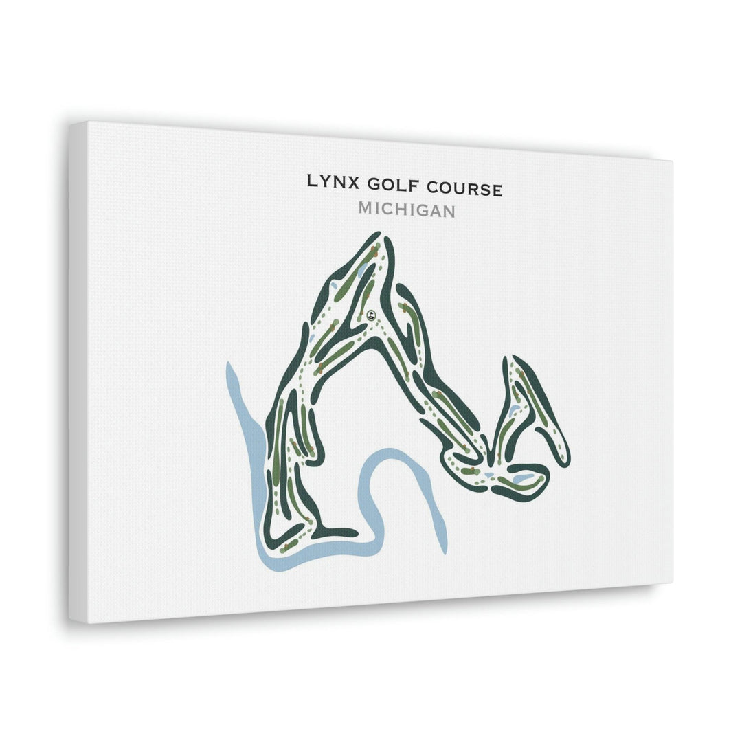 Lynx Golf Course, Michigan - Printed Golf Courses - Golf Course Prints