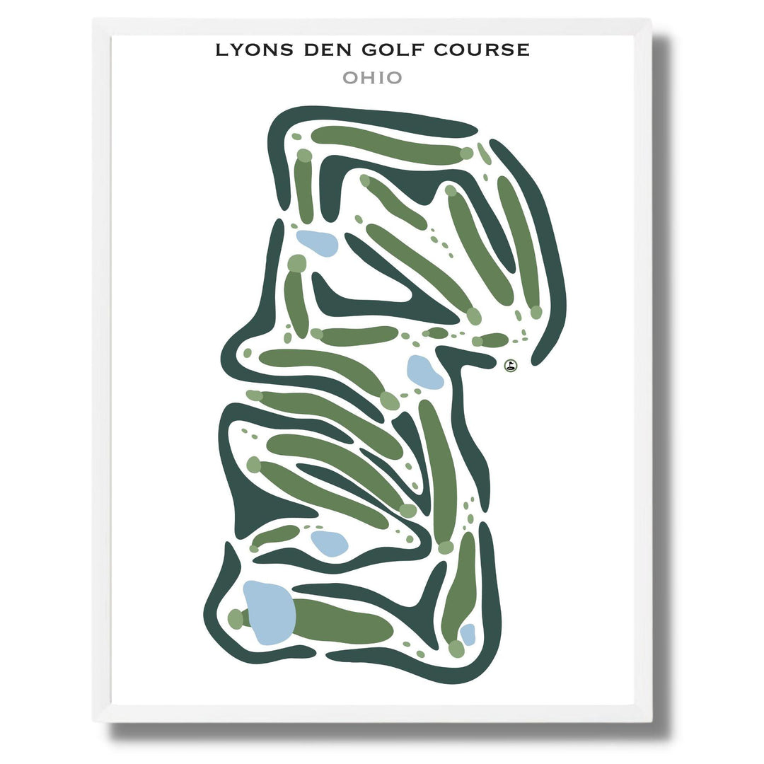 Lyons Den Golf Course, Ohio - Printed Golf Courses - Golf Course Prints