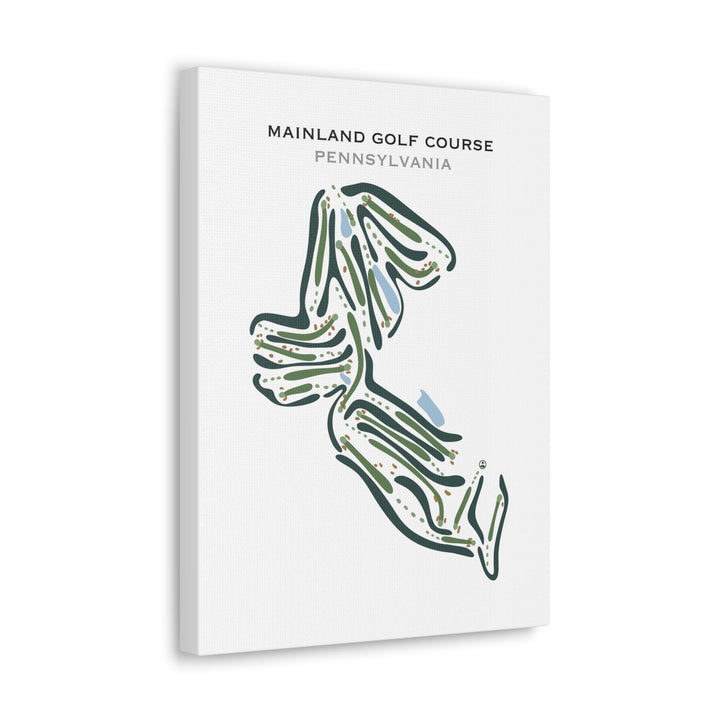 Mainland Golf Course, Pennsylvania - Printed Golf Courses - Golf Course Prints