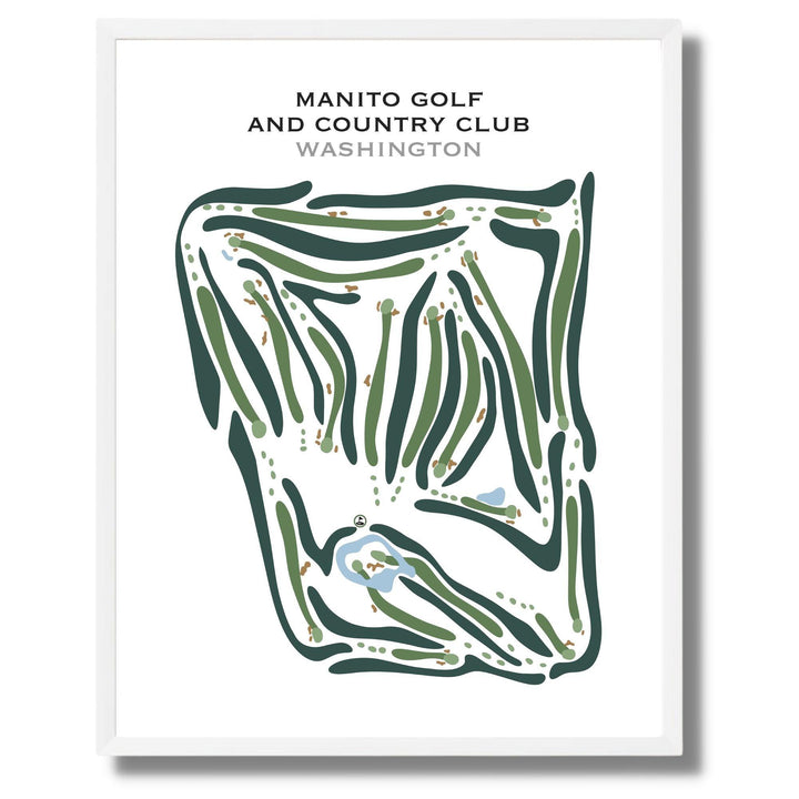 Manito Golf & Country Club, Washington - Printed Golf Courses - Golf Course Prints