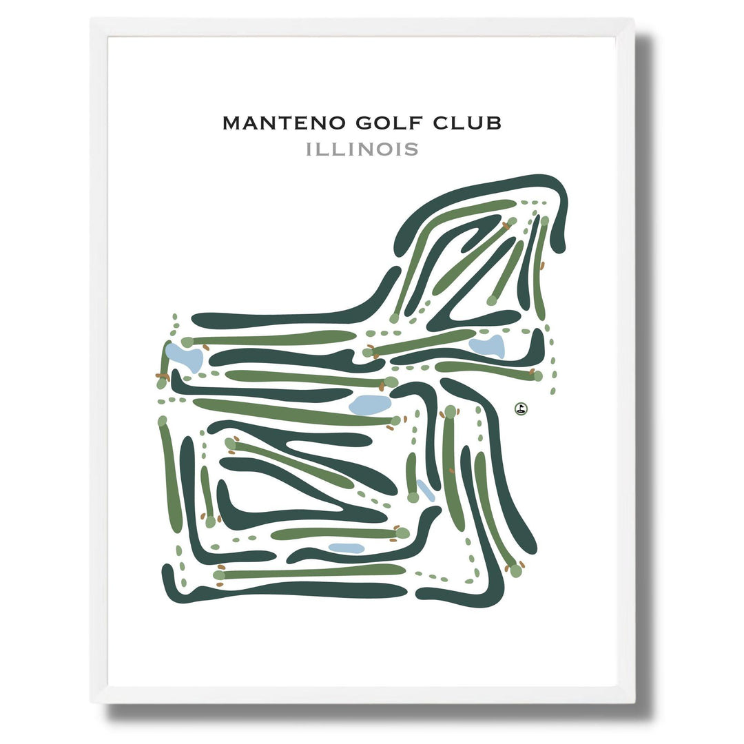Manteno Golf Club, Illinois - Printed Golf Courses - Golf Course Prints