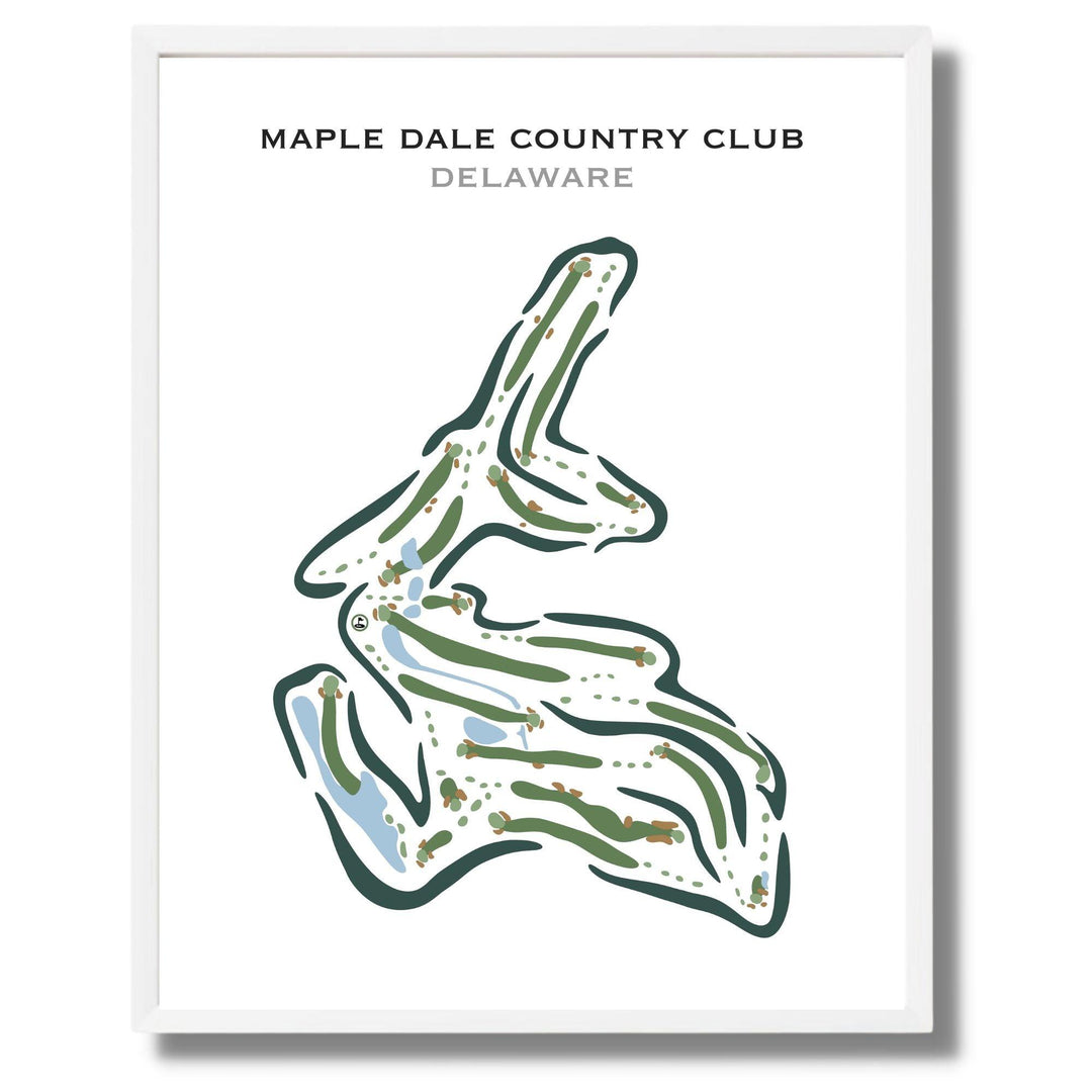 Maple Dale Country Club, Delaware - Printed Golf Courses - Golf Course Prints