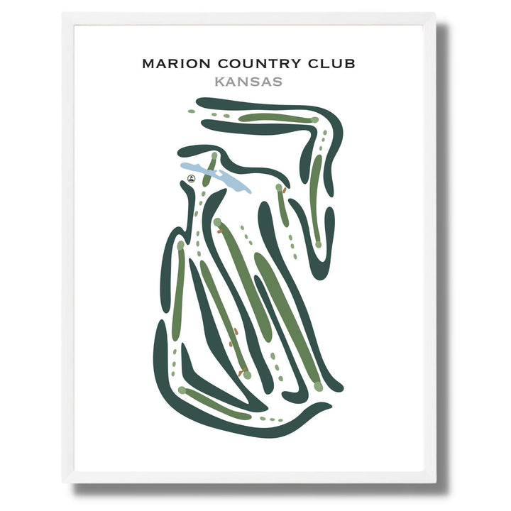 Marion Country Club, Kansas - Printed Golf Courses - Golf Course Prints