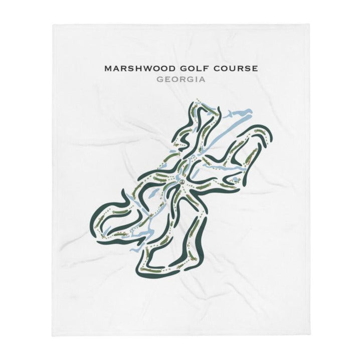 Marshwood Golf Course, Georgia - Printed Golf Courses - Golf Course Prints