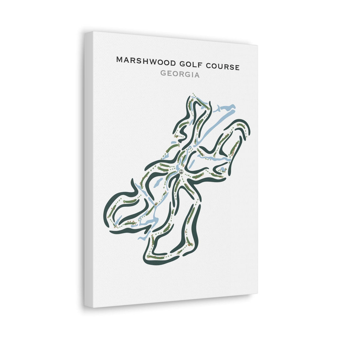 Marshwood Golf Course, Georgia - Printed Golf Courses - Golf Course Prints