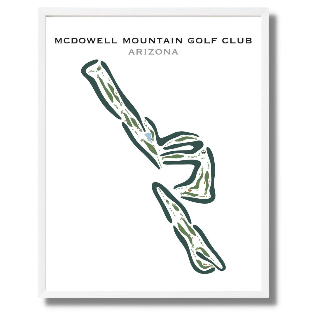 McDowell Mountain Golf Club, Arizona - Printed Golf Courses - Golf Course Prints