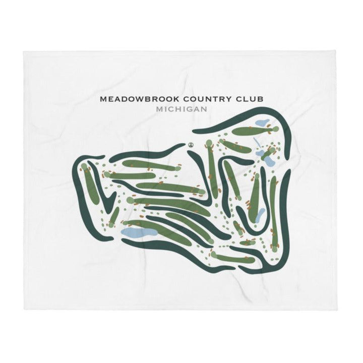 Meadowbrook Country Club, Michigan - Printed Golf Courses - Golf Course Prints