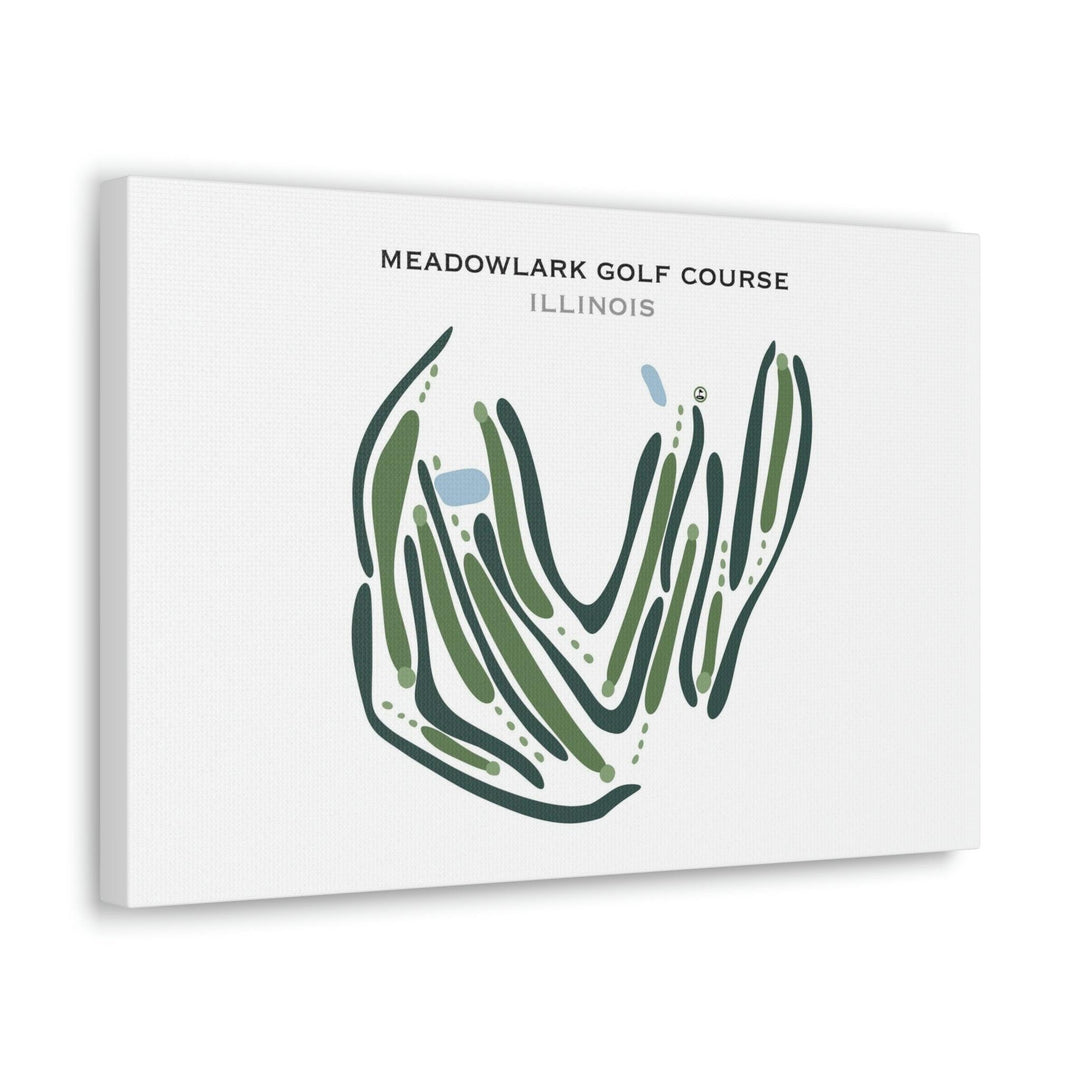 Meadowlark Golf Course, Illinois - Printed Golf Courses - Golf Course Prints