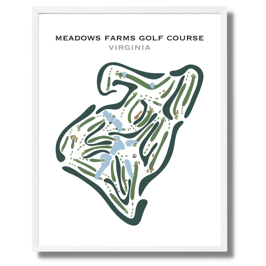 Meadows Farms Golf Course, Virginia - Printed Golf Courses - Golf Course Prints