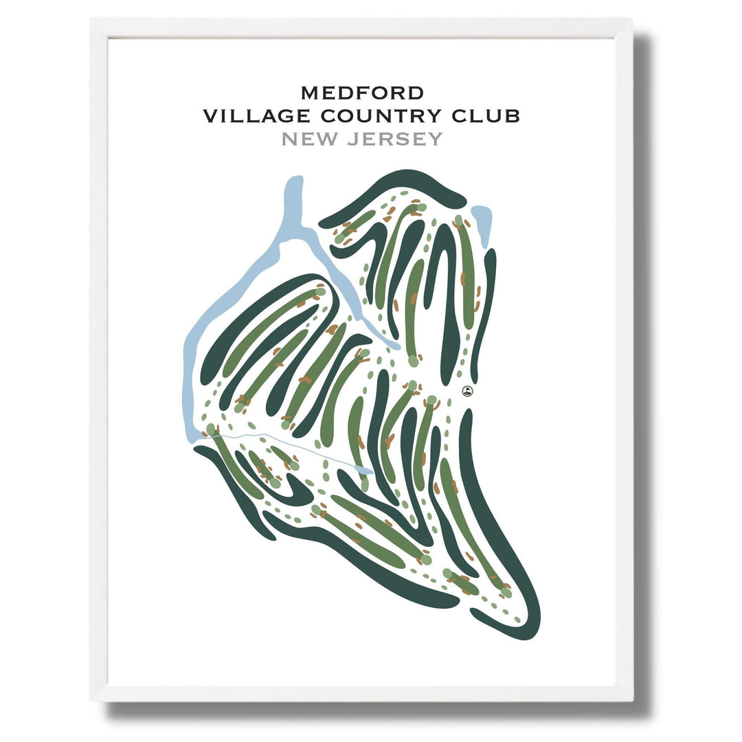 Medford Village Country Club, New Jersey - Printed Golf Courses - Golf Course Prints