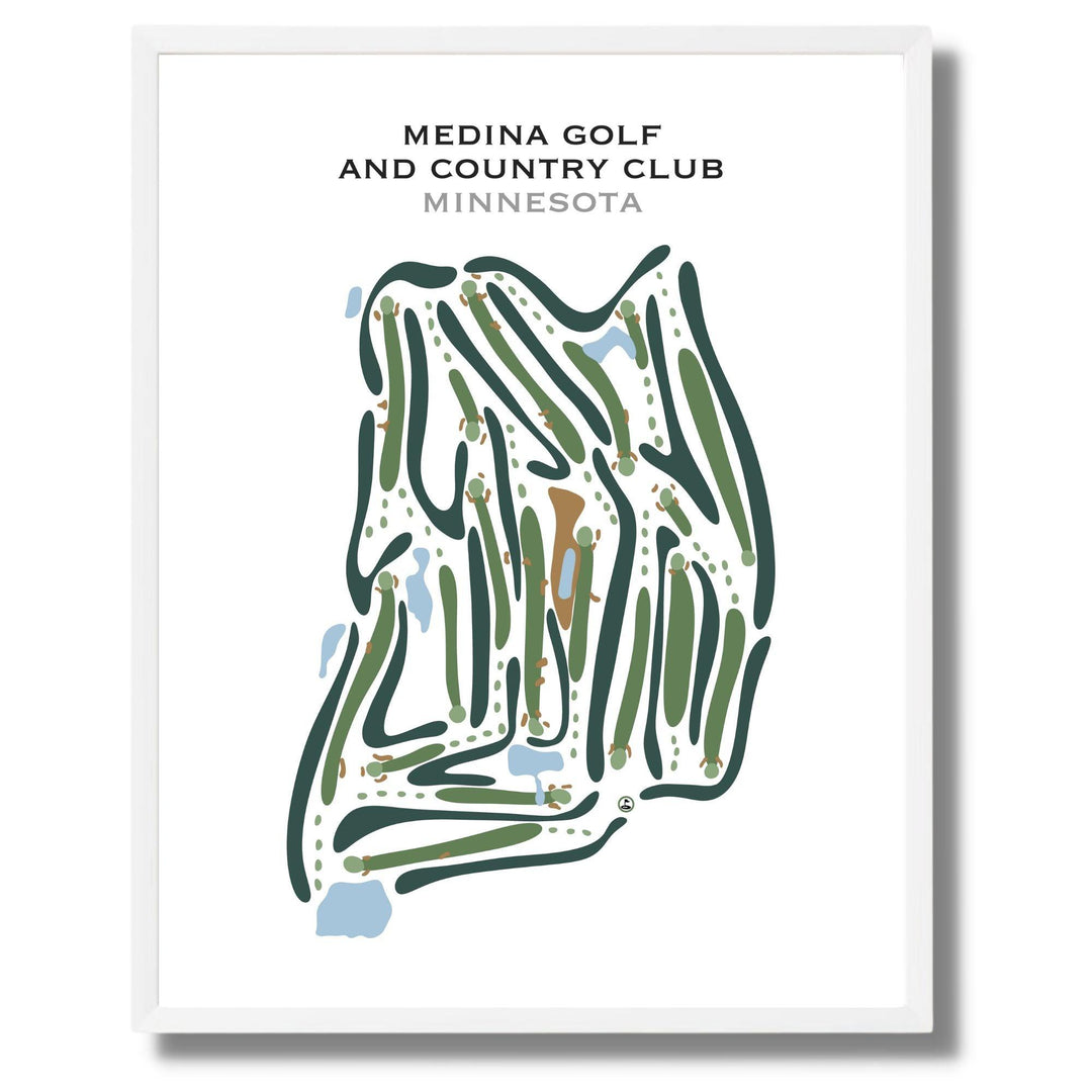 Medina Golf & Country Club, Minnesota - Printed Golf Courses - Golf Course Prints