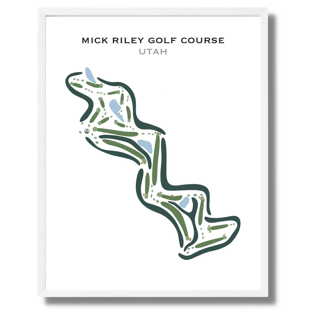 Mick Riley Golf Course, Utah - Printed Golf Courses - Golf Course Prints