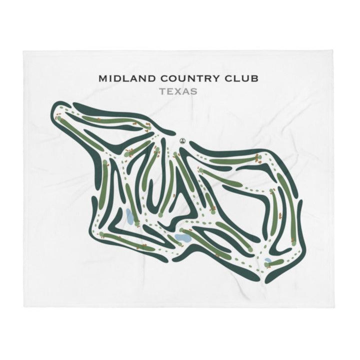 Midland Country Club, Texas - Printed Golf Courses - Golf Course Prints