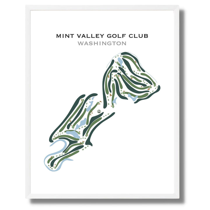 Mint Valley Golf Club, Washington - Printed Golf Courses - Golf Course Prints