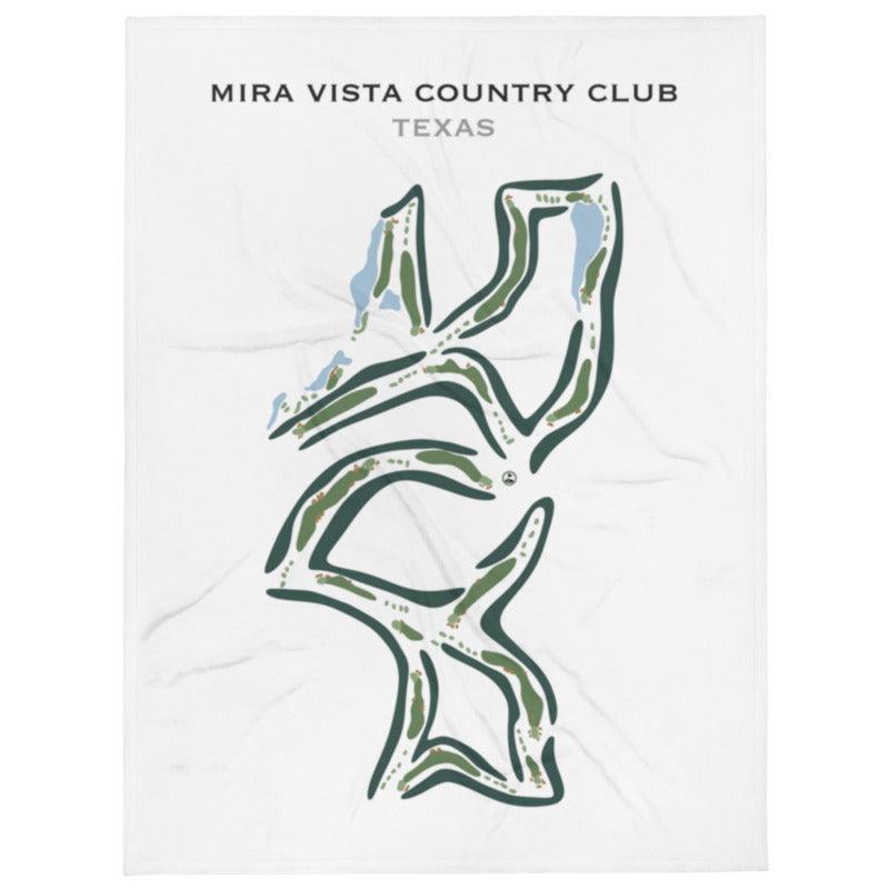 Mira Vista Country Club, Texas - Printed Golf Courses - Golf Course Prints