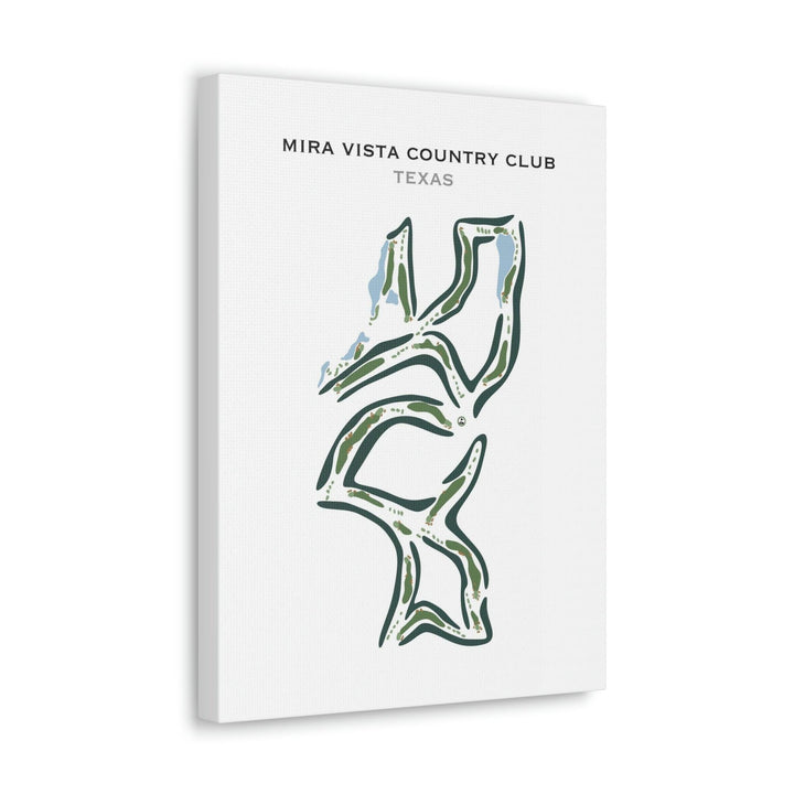 Mira Vista Country Club, Texas - Printed Golf Courses - Golf Course Prints