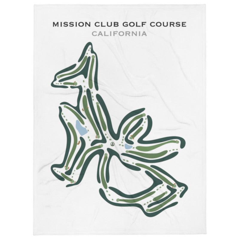 Mission Club Golf Course, California - Printed Golf Courses - Golf Course Prints
