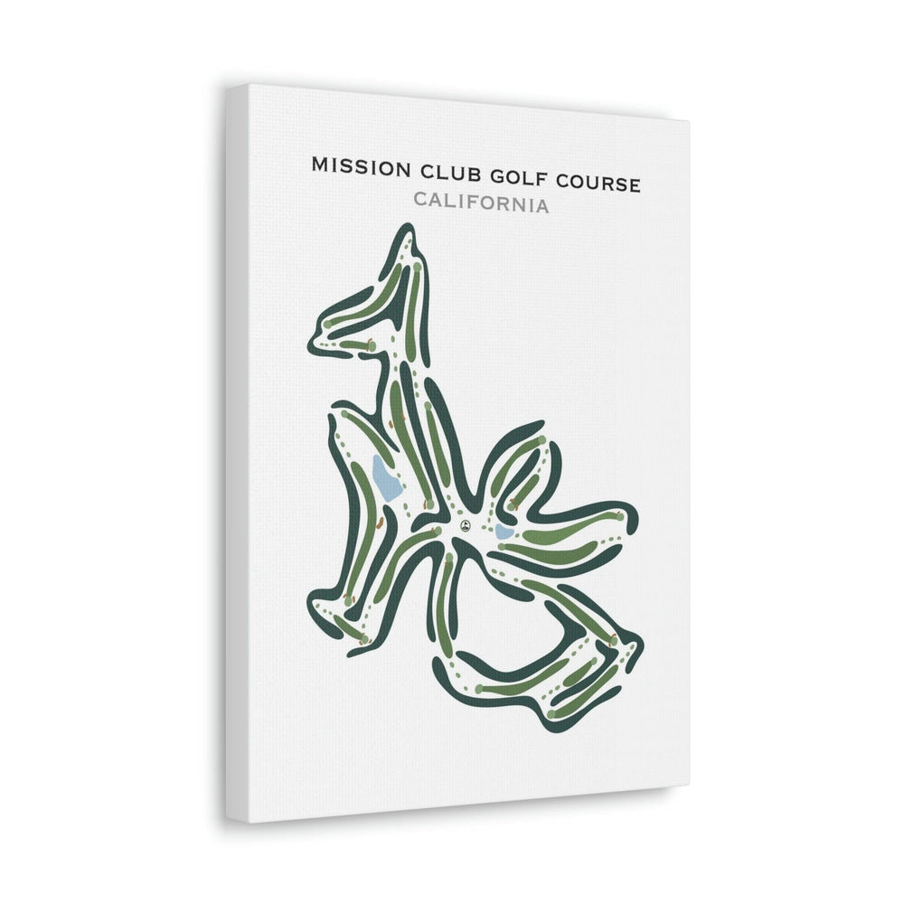 Mission Club Golf Course, California - Printed Golf Courses - Golf Course Prints