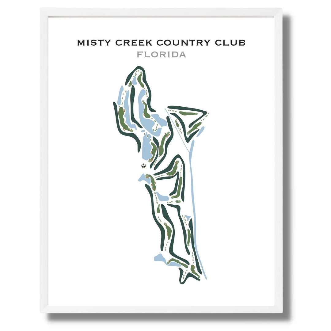 Misty Creek Country Club, Florida - Printed Golf Courses - Golf Course Prints