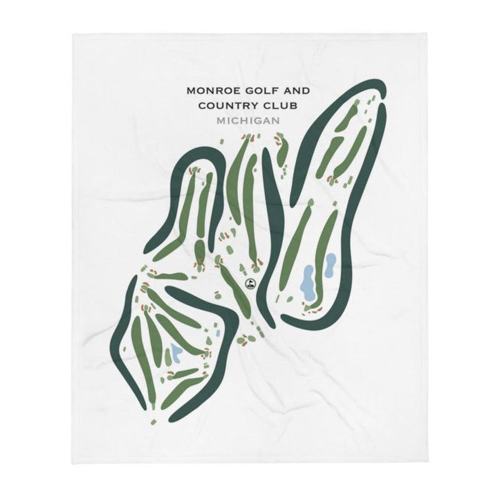 Monroe Golf and Country Club, Michigan - Printed Golf Courses - Golf Course Prints