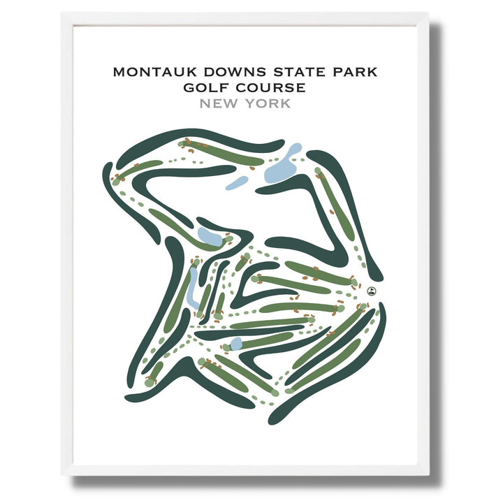 Montauk Downs State Park Golf Course, New York - Printed Golf Courses - Golf Course Prints