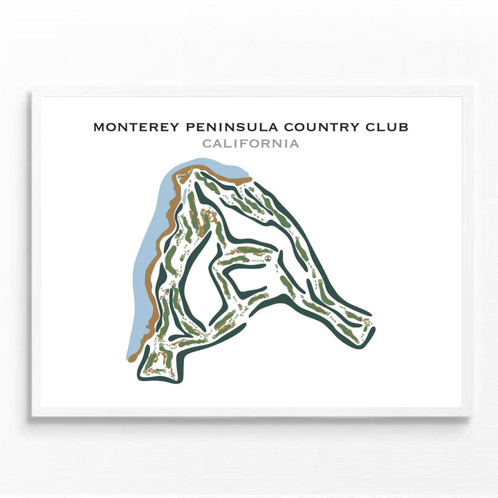 Monterey Peninsula Country Club, California - Printed Golf Courses - Golf Course Prints