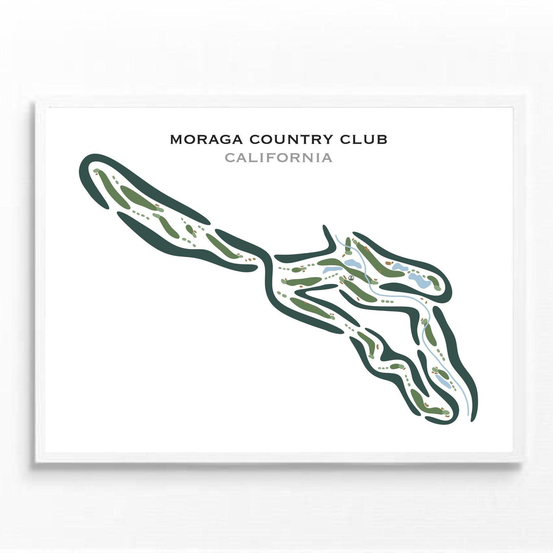 Moraga Country Club, California - Printed Golf Courses - Golf Course Prints