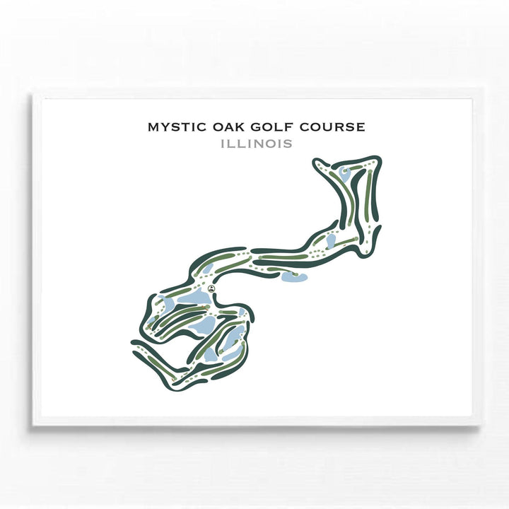Mystic Oak Golf Course, Illinois - Printed Golf Courses - Golf Course Prints