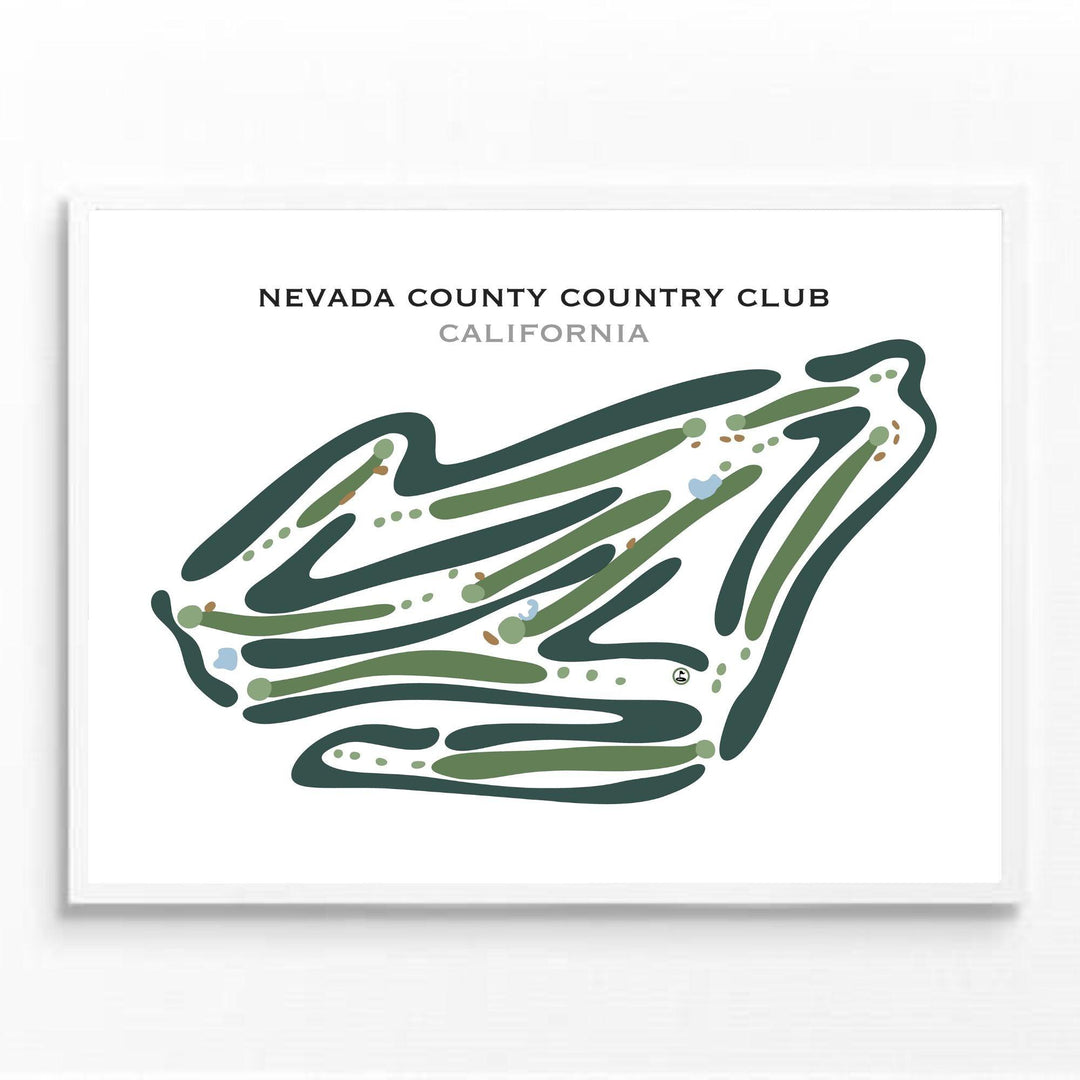 Nevada County Country Club, California - Printed Golf Courses - Golf Course Prints
