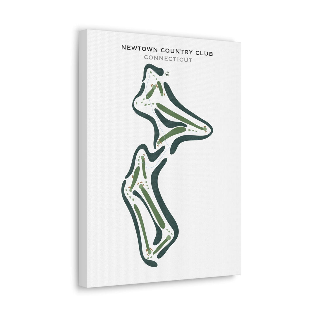 Newtown Country Club, Connecticut - Printed Golf Courses - Golf Course Prints