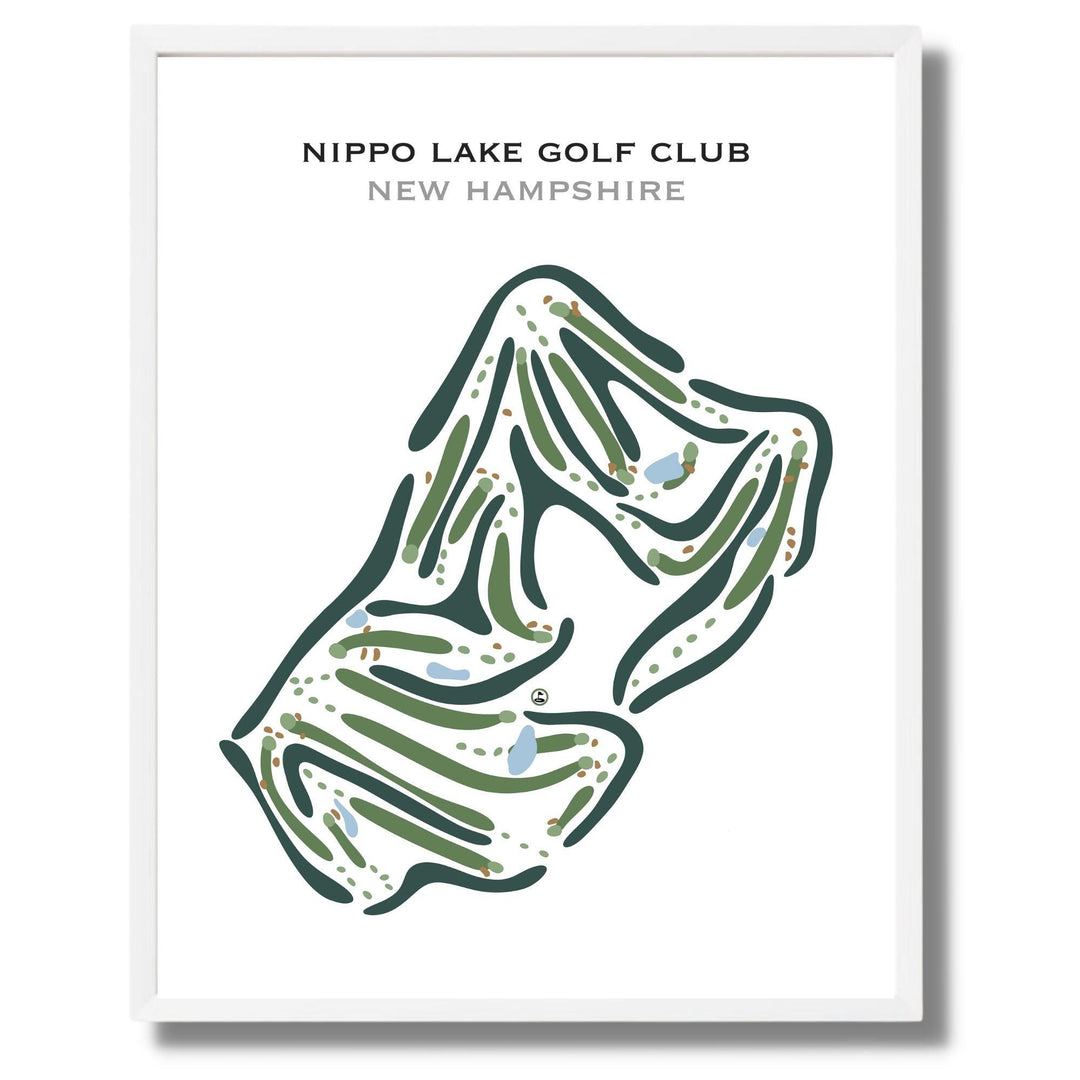 Nippo Lake Golf Club, New Hampshire - Printed Golf Courses - Golf Course Prints