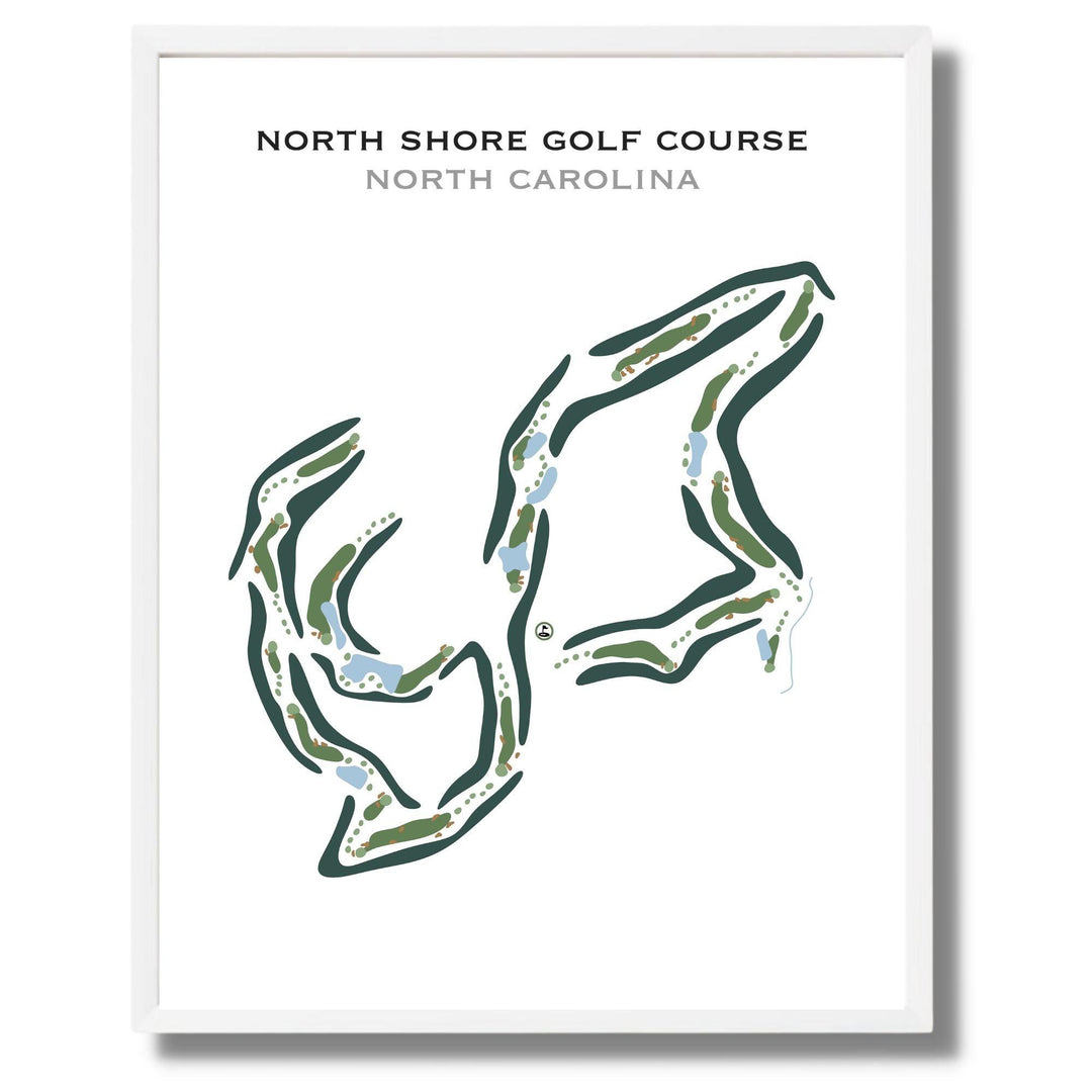 North Shore Country Club, North Carolina - Printed Golf Courses - Golf Course Prints
