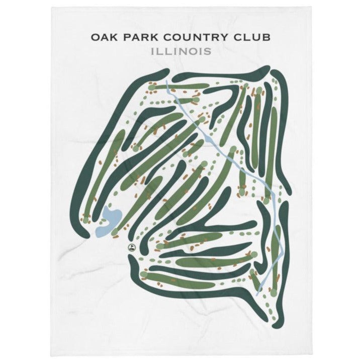 Oak Park Country Club, Illinois - Printed Golf Courses - Golf Course Prints