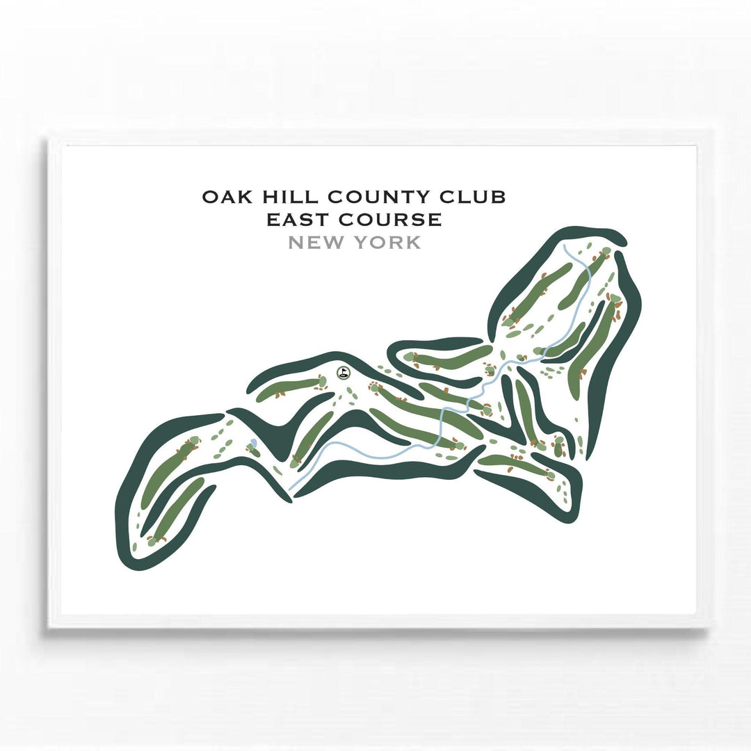 Oak Hill Country Club East Course, New York - Printed Golf Courses - Golf Course Prints