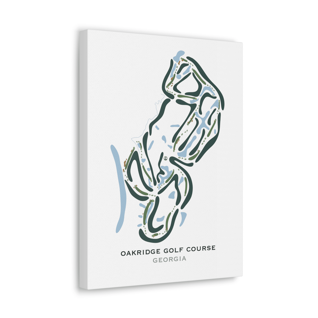 Oakridge Golf Course, Georgia - Printed Golf Courses - Golf Course Prints