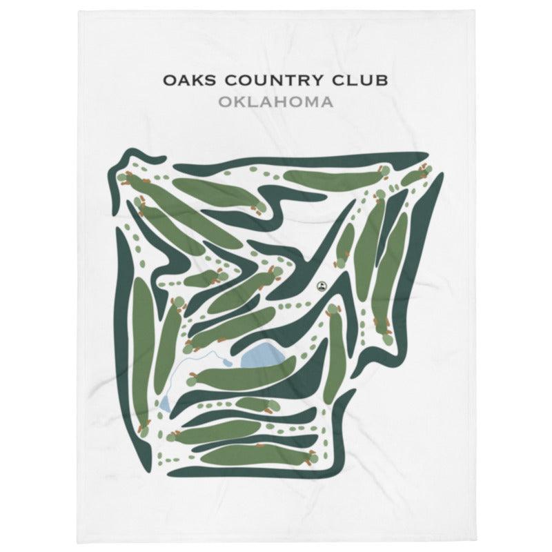 Oaks Country Club, Oklahoma - Printed Golf Courses - Golf Course Prints