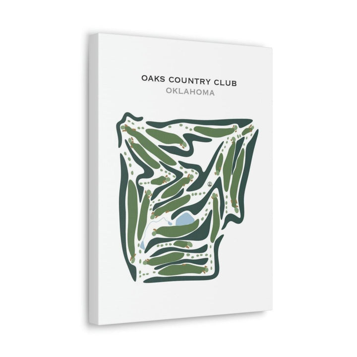 Oaks Country Club, Oklahoma - Printed Golf Courses - Golf Course Prints