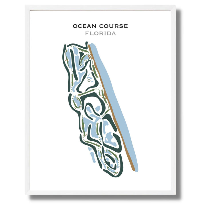 Ocean Course, Florida - Printed Golf Courses - Golf Course Prints