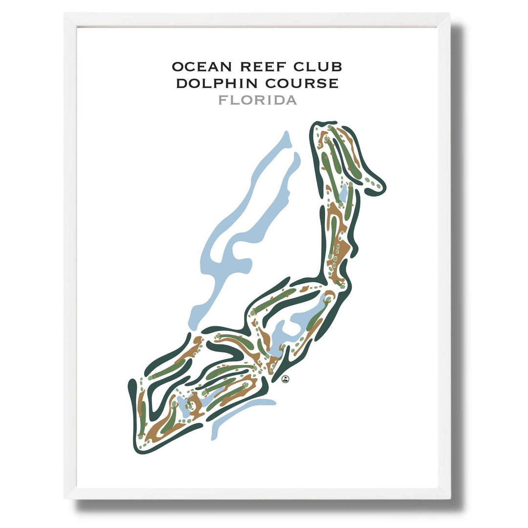 Ocean Reef Club Dolphin Course, Florida - Printed Golf Courses - Golf Course Prints