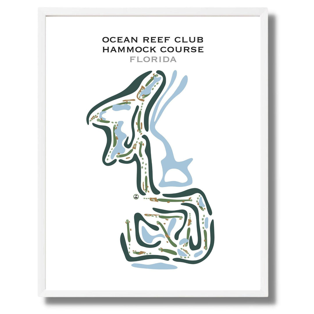 Ocean Reef Club Hammock Course, Florida - Printed Golf Courses - Golf Course Prints